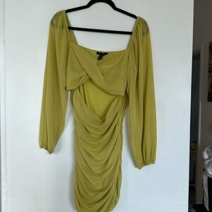 Long sleeve mini dress